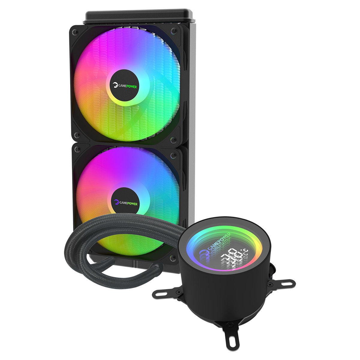GamePower Skadi İnfinity 240 ARGB 240mm Cpu Sıvı Soğutucusu AM5 ve LGA1700 Uyumlu