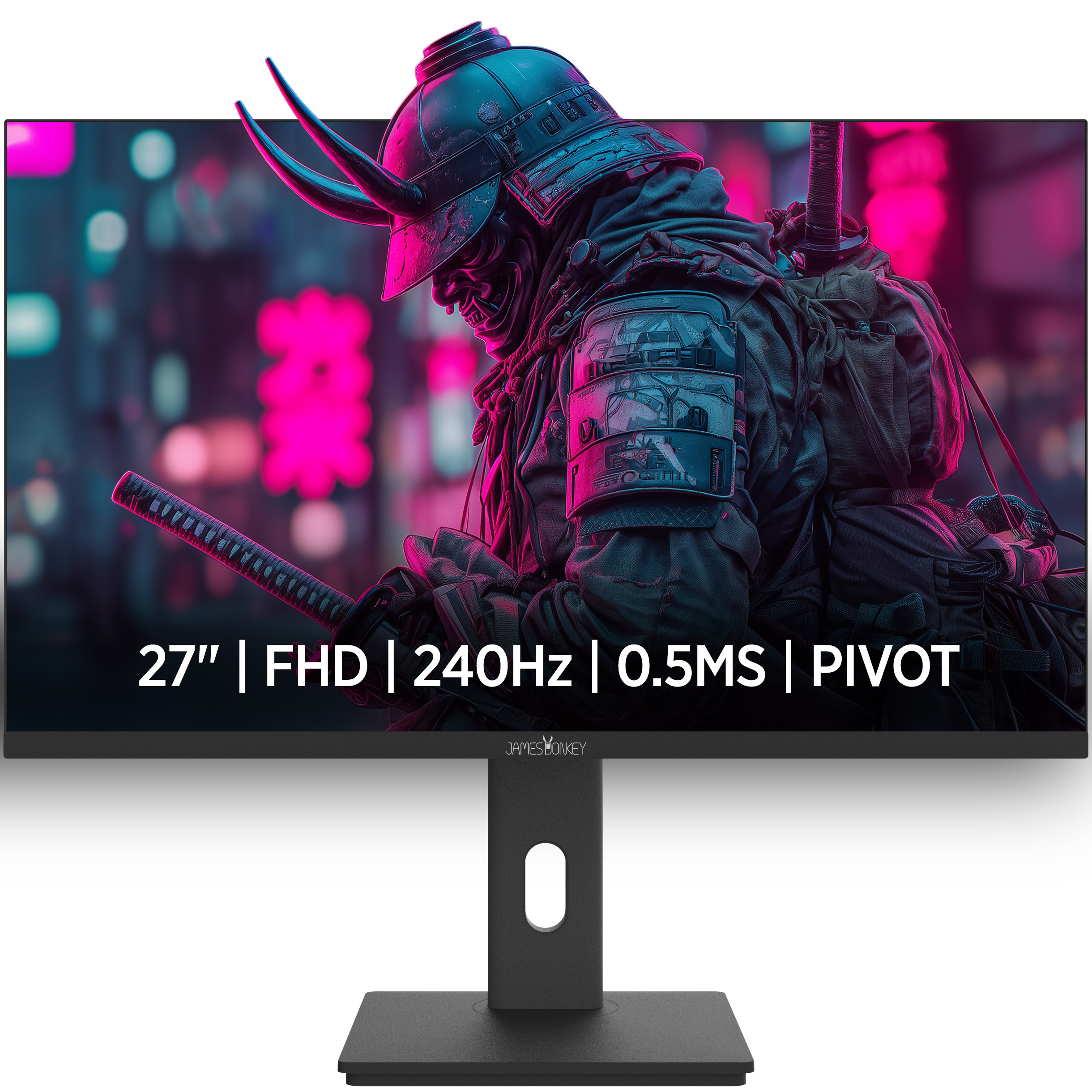 James Donkey Arven A70 27″ 240Hz 0.5Ms FHD VA Panel Gaming RGB Pivot Monitör (Sıfır Ölü Piksel Garantili)