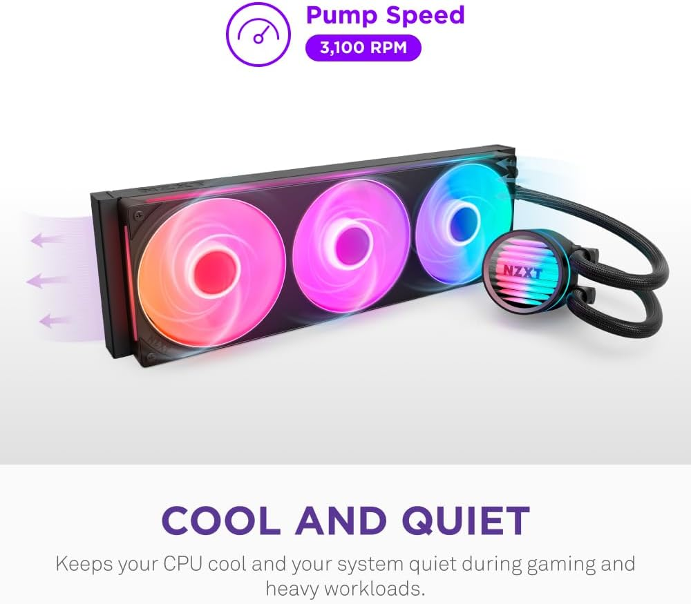 NZXT Kraken Core 360 RGB RL-KR36C-B1 Siyah İşlemci Sıvı Soğutucu