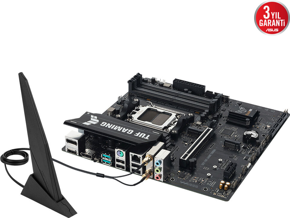ASUS TUF GAMING A620AM-PLUS WIFI AM5 DDR5 7600+(OC)MHz mATX Gaming Anakart