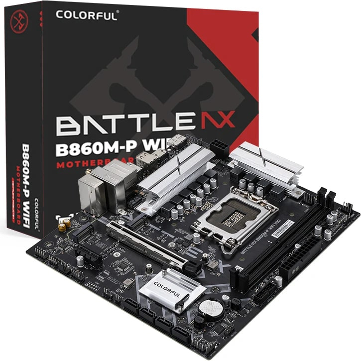COLORFUL BATTLE-AX B860M-P V20 Intel B860 DDR5 7600MHz mATX Gaming (Oyuncu) Anakart