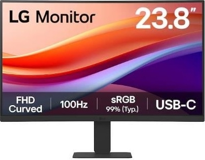 LG 24U421A-B 23.8″ 100Hz 5ms Full HD Curved Monitör