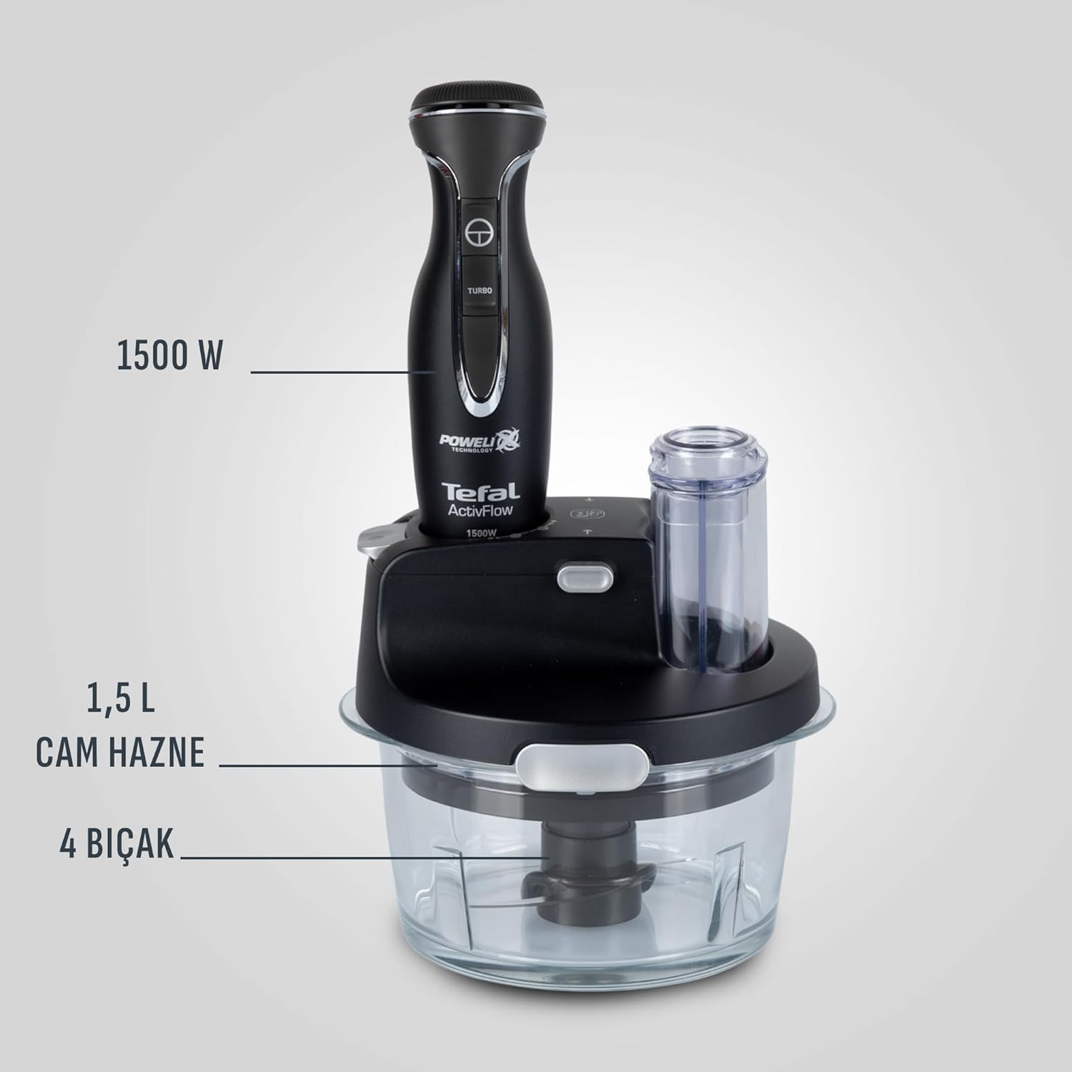 Tefal Powelix Activflow Expert Siyah 1500 W Blender Seti