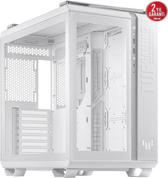 ASUS TUF Gaming GT502 PLUS Temperli Cam USB Type-C Beyaz ATX Mid-Tower Gaming Kasa