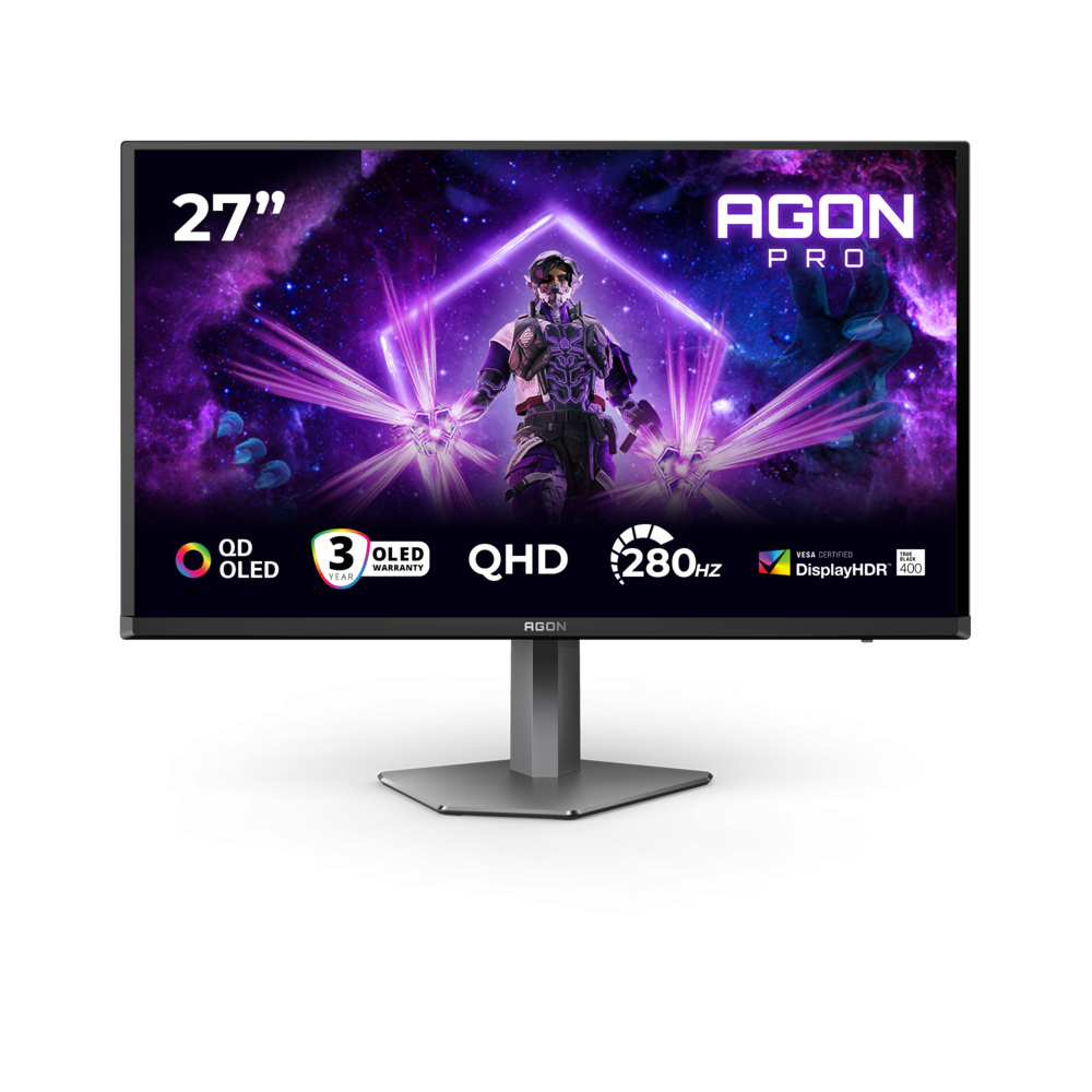 AOC AGON PRO AG276QZD2 26.5″ 280Hz 0.03ms 2K Adaptive Sync HDR True Black 400 QD-OLED Gaming (Oyuncu) Monitör