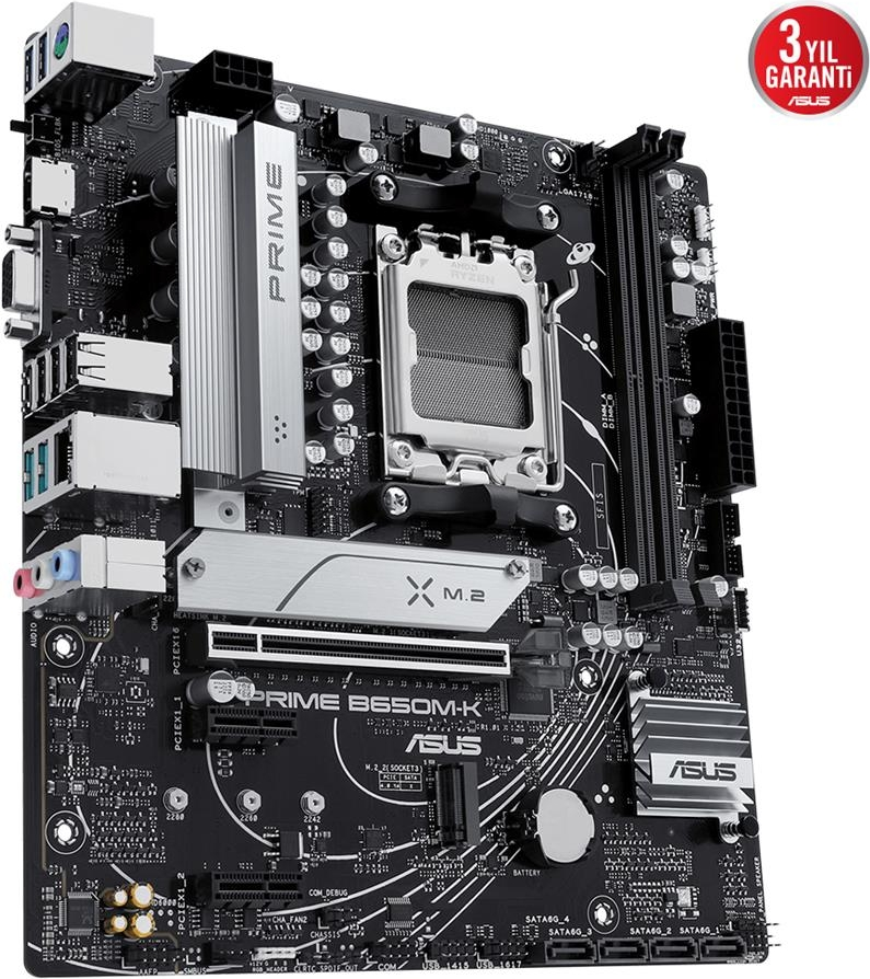 ASUS Prime B650M-K Soket AM5 DDR5 6400MHz Micro-ATX Anakart