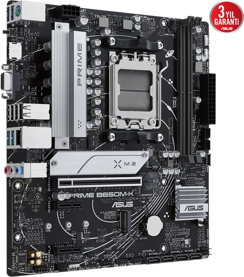 ASUS Prime B650M-K Soket AM5 DDR5 6400MHz Micro-ATX Anakart