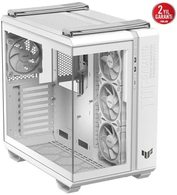 ASUS TUF Gaming GT502 Horizon Temperli Cam USB Type-C Beyaz ATX Mid-Tower Gaming Kasa