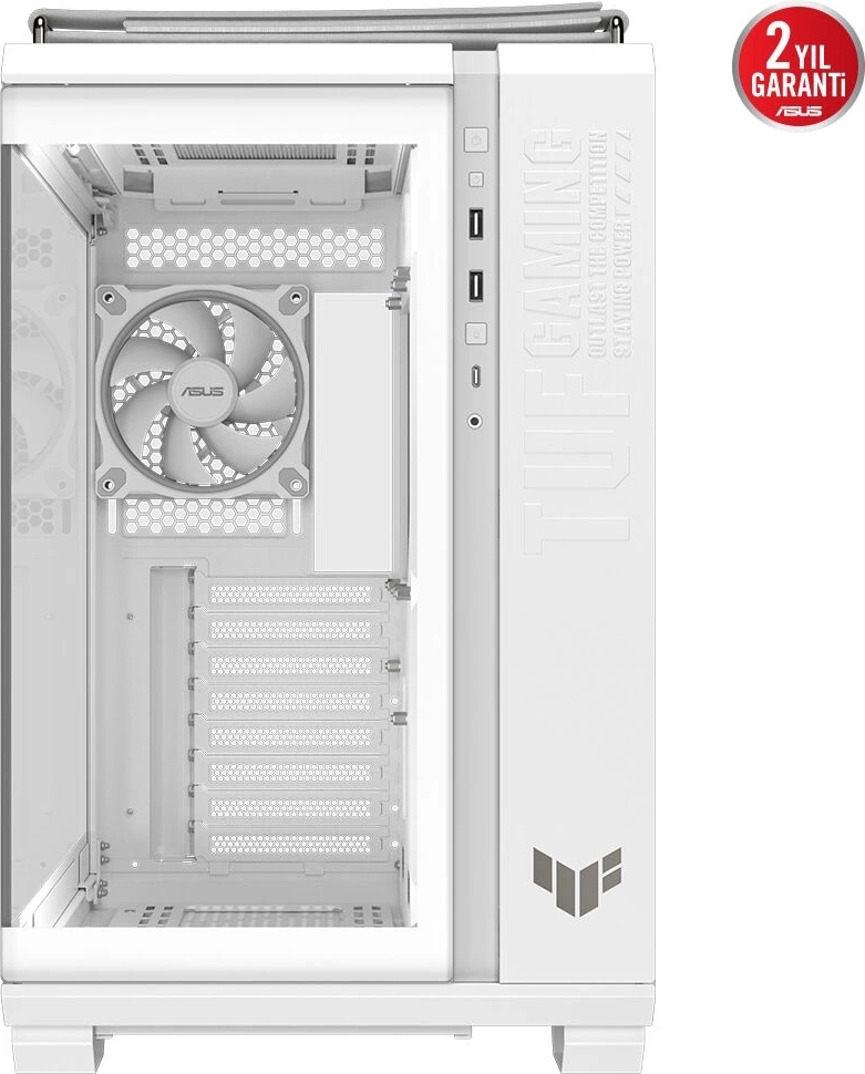 ASUS TUF Gaming GT502 Horizon Temperli Cam USB Type-C Beyaz ATX Mid-Tower Gaming Kasa