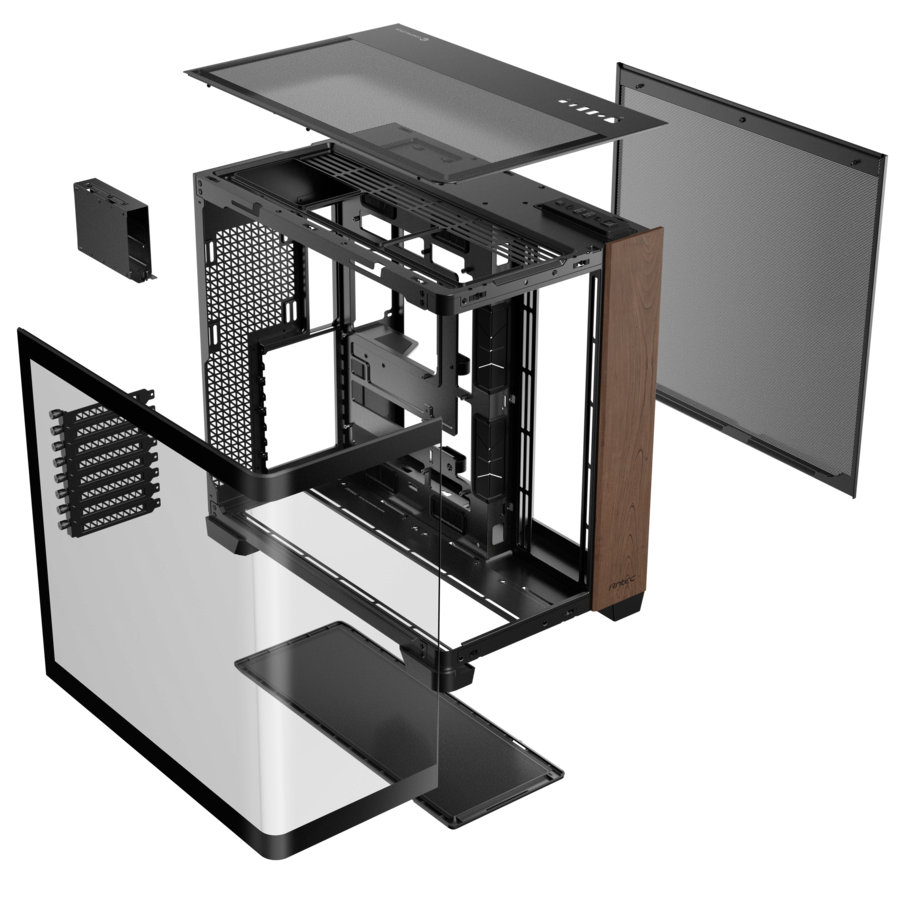 Antec C8 Curve Wood E-ATX Tek Kavisli Cam Ahşap Ön Panel Full Tower Gaming (Oyuncu) Kasa