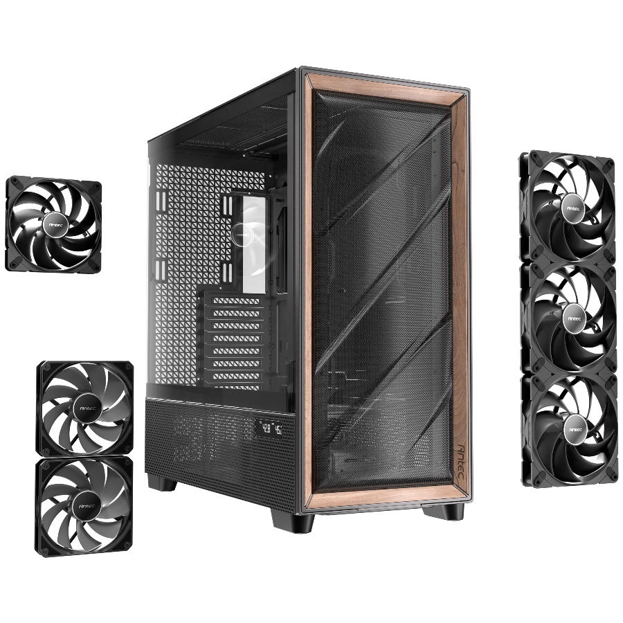 Antec FLUX PRO 2x120mm 4x140mm Fan Temperli Camlı Full Tower E-ATX Gaming (Oyuncu) Kasa 
