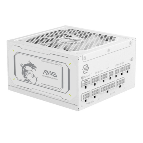 MSI MAG A1000GL PCIE5 Beyaz 1000W 80+ Gold Full Modüler Power Supply
