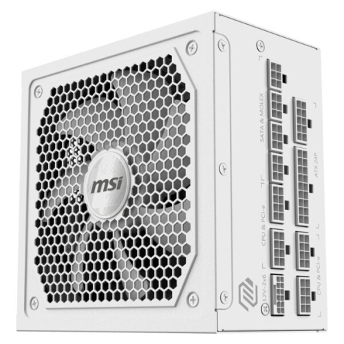 MSI MAG A1000GL PCIE5 Beyaz 1000W 80+ Gold Full Modüler Power Supply