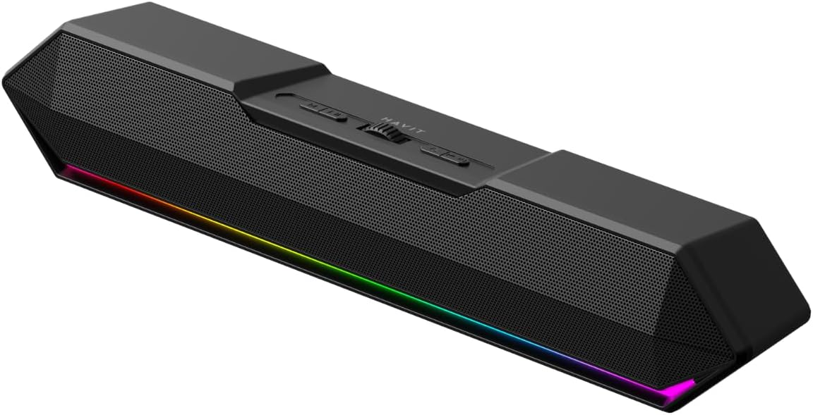 Havit Gamenote SK772BT RGB Aydınlatmalı Bluetooth Soundbar - Siyah