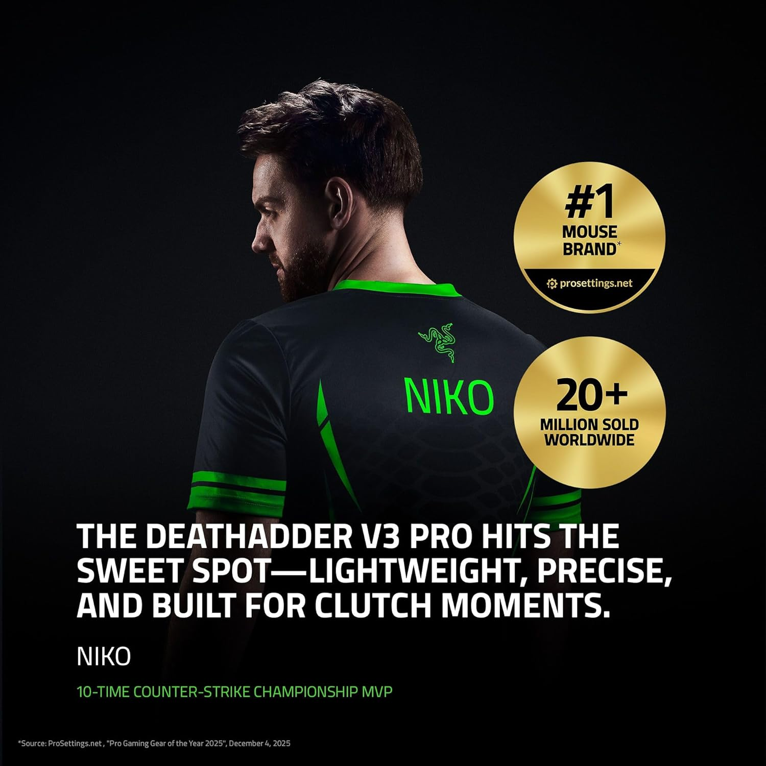 Razer DeathAdder V3 Pro Hyperpolling RZ01-04630300-R3WL 30000 Kablosuz Gaming (Oyuncu) Mouse