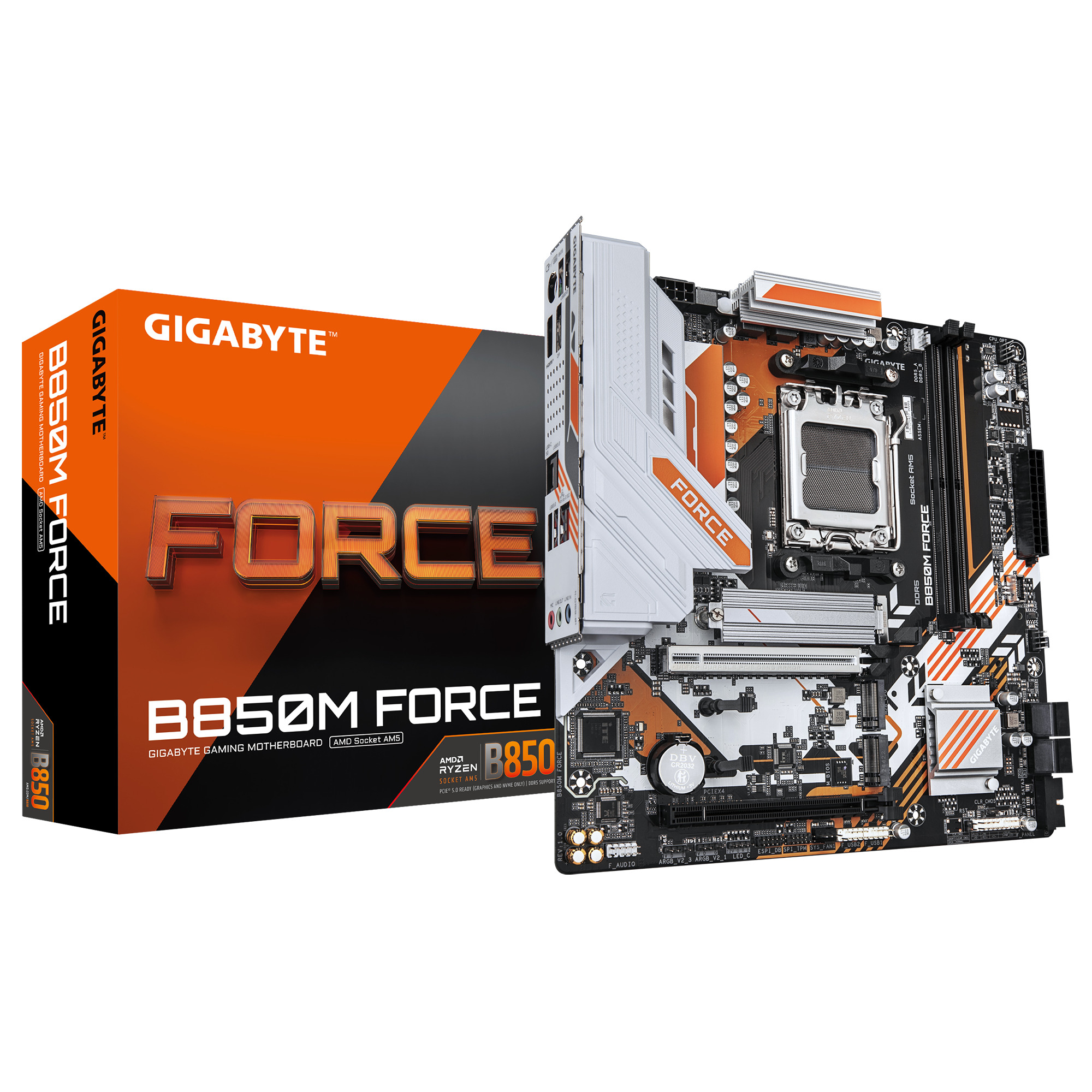 Gigabyte B850M FORCE AM5 DDR5 9600MHz (OC) mATX Gaming (Oyuncu) Anakart