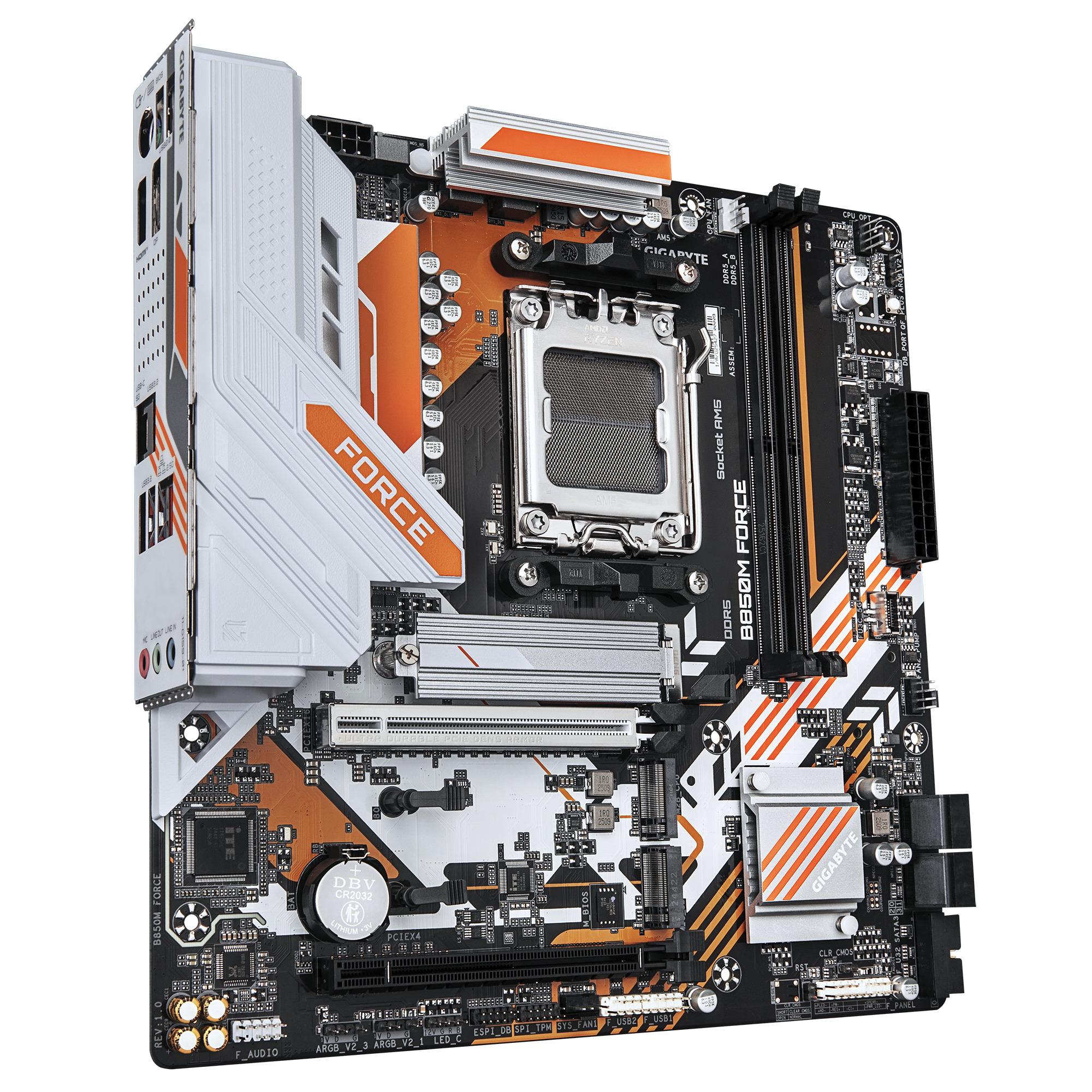 Gigabyte B850M FORCE AM5 DDR5 9600MHz (OC) mATX Gaming (Oyuncu) Anakart