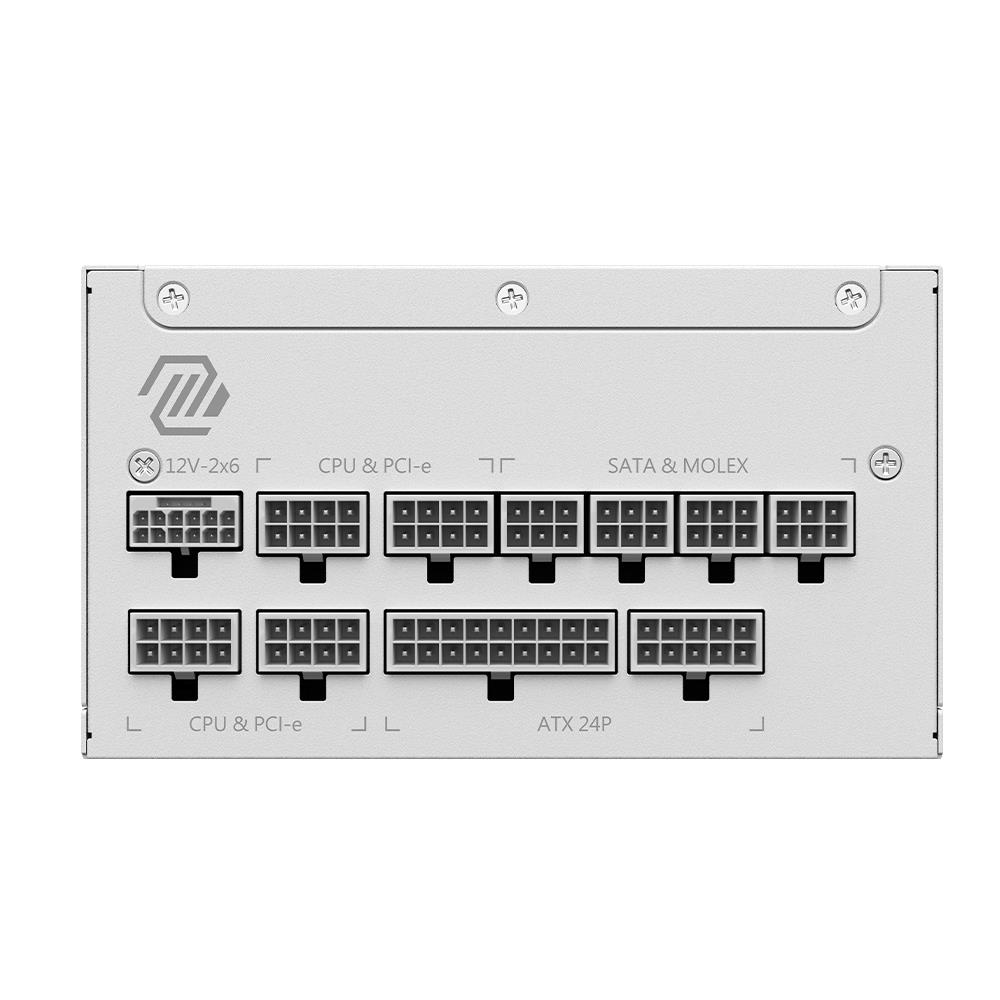 MSI MAG A1000GL PCIE5 Beyaz 1000W 80+ Gold Full Modüler Power Supply