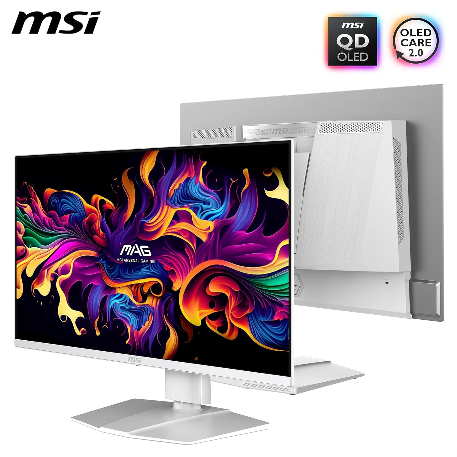 MSI MAG 272QPW QD-OLED X28 26.5″ 280Hz 0.03ms 2K WQHD Adaptive Sync Beyaz Pivot Gaming Monitör