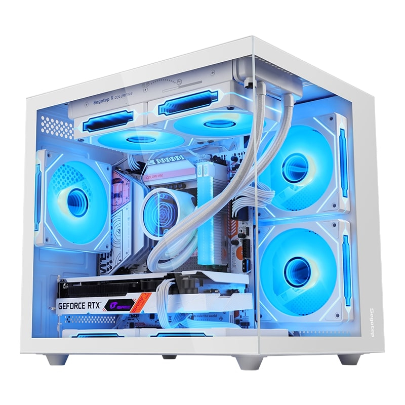 Segotep Brave W1 Beyaz 650W Midi Tower Gaming Kasa