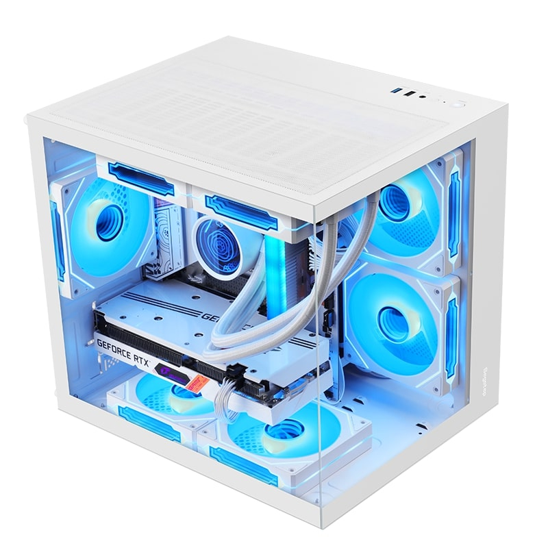 Segotep Brave W1 Beyaz 650W Midi Tower Gaming Kasa