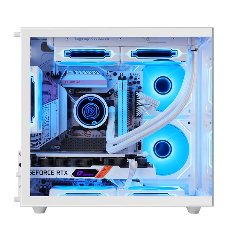 Segotep Brave W1 Beyaz 650W Midi Tower Gaming Kasa