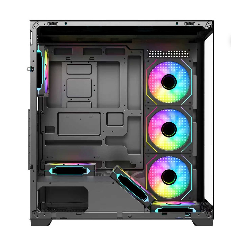 Frisby DOMINATOR 650W 80+ 7x120mm ARGB Fan Mid Tower ATX Siyah Gaming Kasa