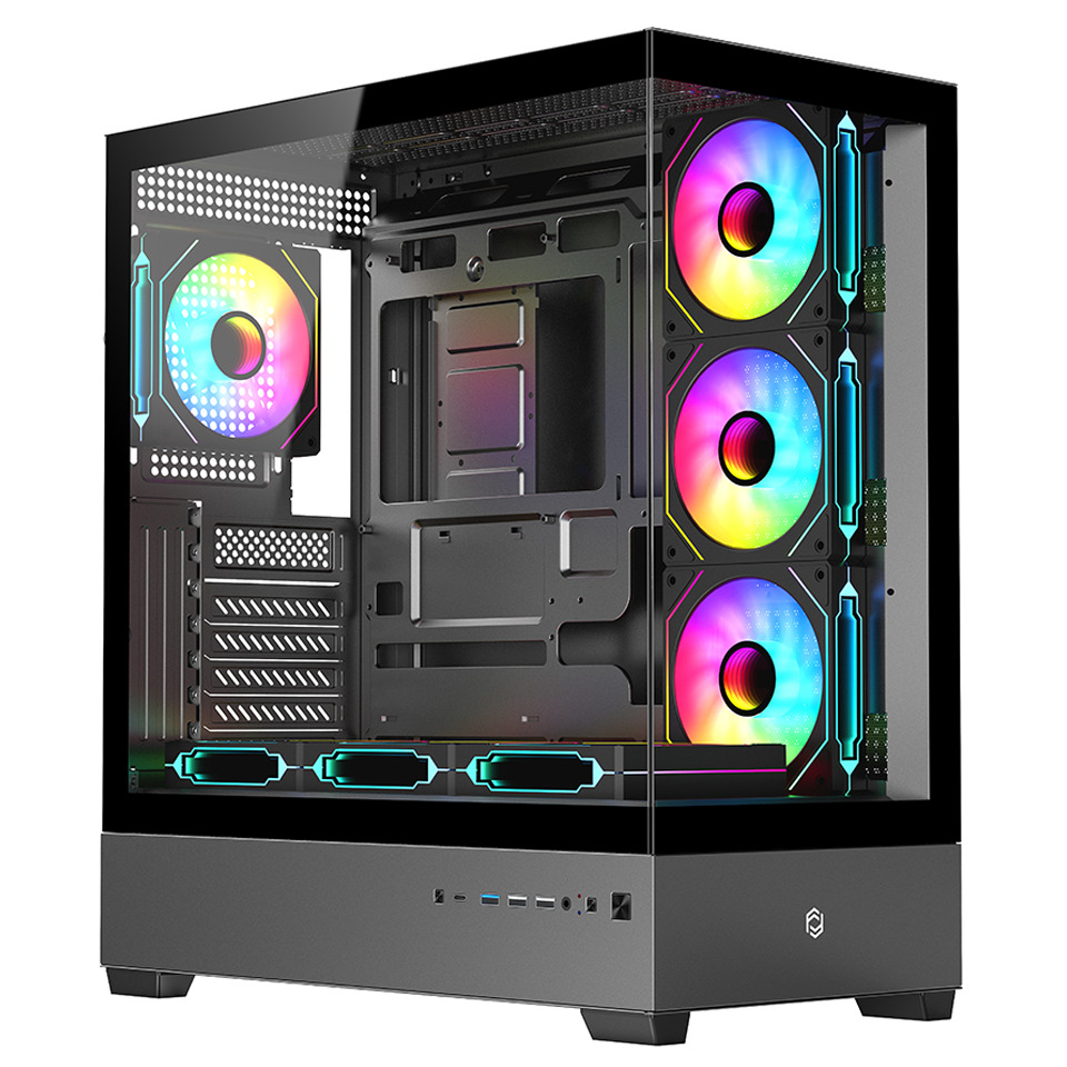 Frisby NOVA-X 650W 80+ 7x120mm ARGB Fan Mid Tower ATX Siyah Gaming Kasa