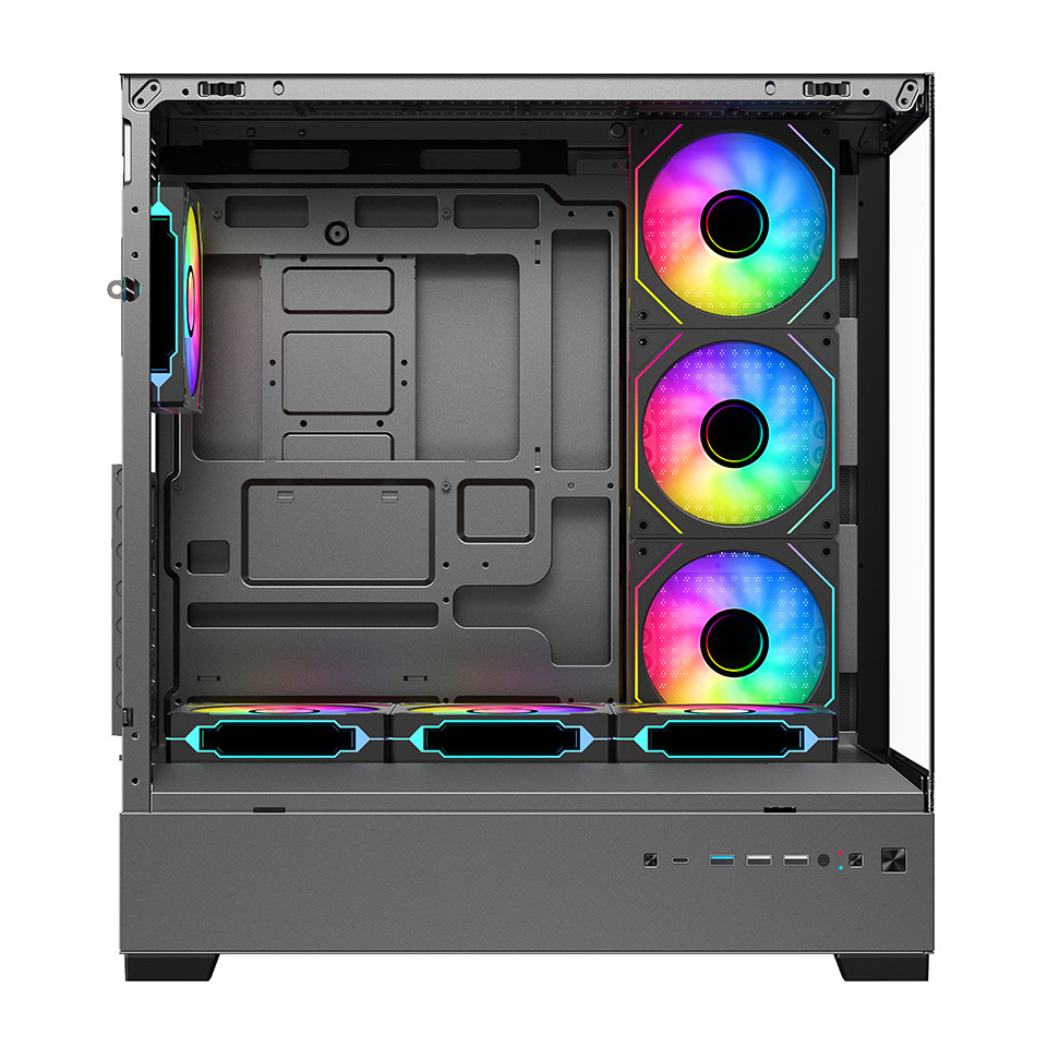 Frisby NOVA-X 650W 80+ 7x120mm ARGB Fan Mid Tower ATX Siyah Gaming Kasa