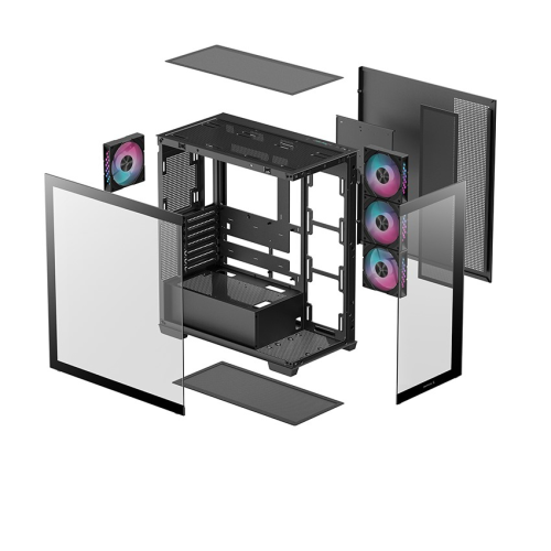DEEPCOOL CG580-4F ATX Mid Tower Gaming (Oyuncu) Kasa