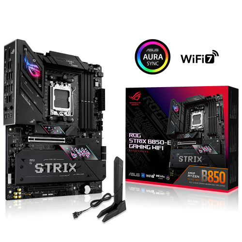 ASUS TUF Gaming Radeon RX 9070XT 16GB TUF-RX9070XT-O16G-GAMING GDDR6 256Bit DX12 Gaming (Oyuncu) Ekran Kartı + ASUS ROG STRIX B850-E Gaming Wifi AMD B850 Soket AM5 DDR5 8000+(OC)MHz ATX Gaming (Oyuncu) Anakart