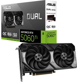 ASUS DUAL GeForce RTX 5060 TI OC 8GB DUAL-RTX5060TI-O8G GDDR7 128Bit DX12 DLSS 4 Gaming (Oyuncu) Ekran Kartı + ASUS TUF GAMING B850-E WIFI AMD B850 AM5 Soket DDR5 8000+(OC)MHz ATX Gaming (Oyuncu) Anakart