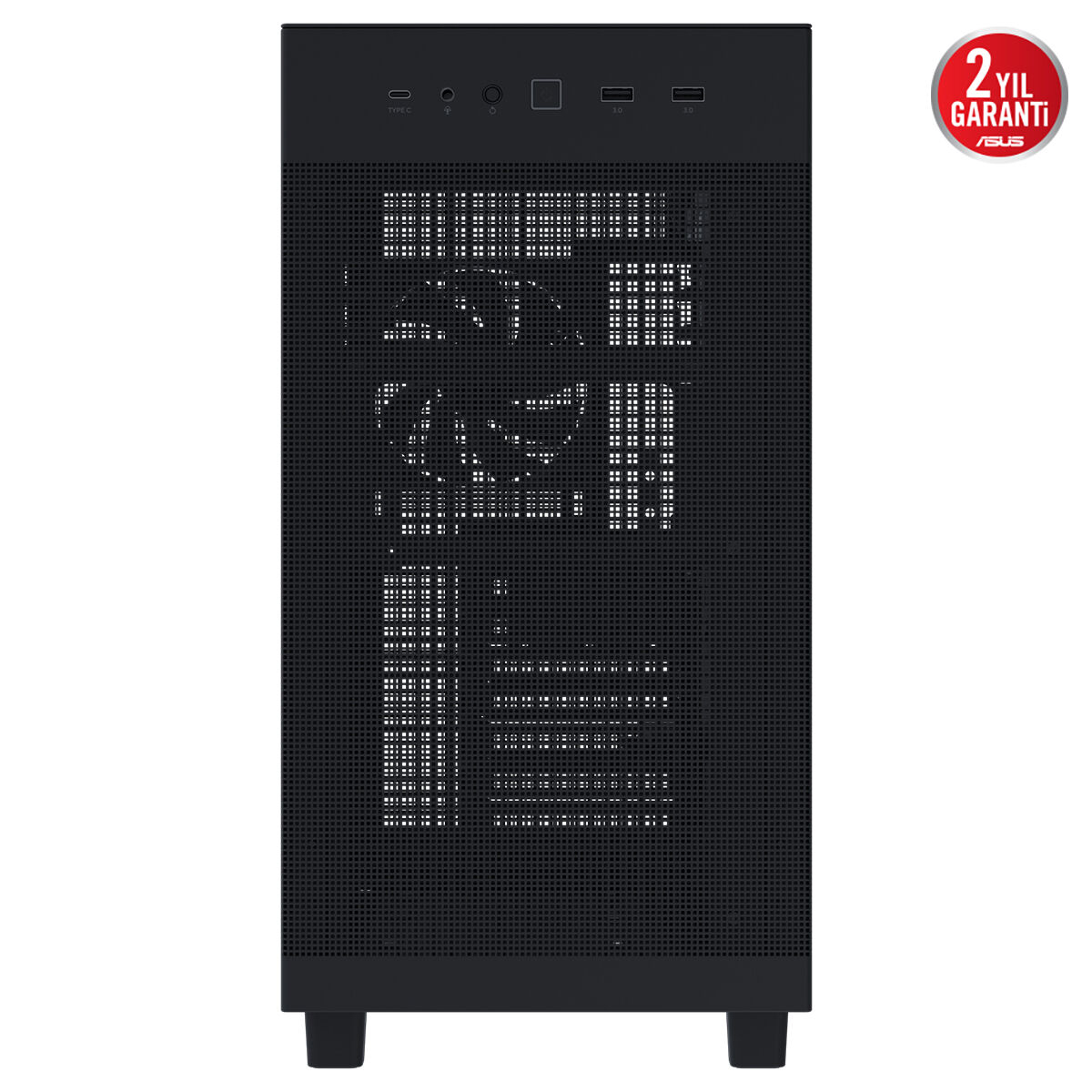 ASUS Prime AP303 USB Type-C  ATX Mesh Yan Panel Mid-Tower Gaming (Oyuncu) Siyah Kasa (90DC00V3-B39000)