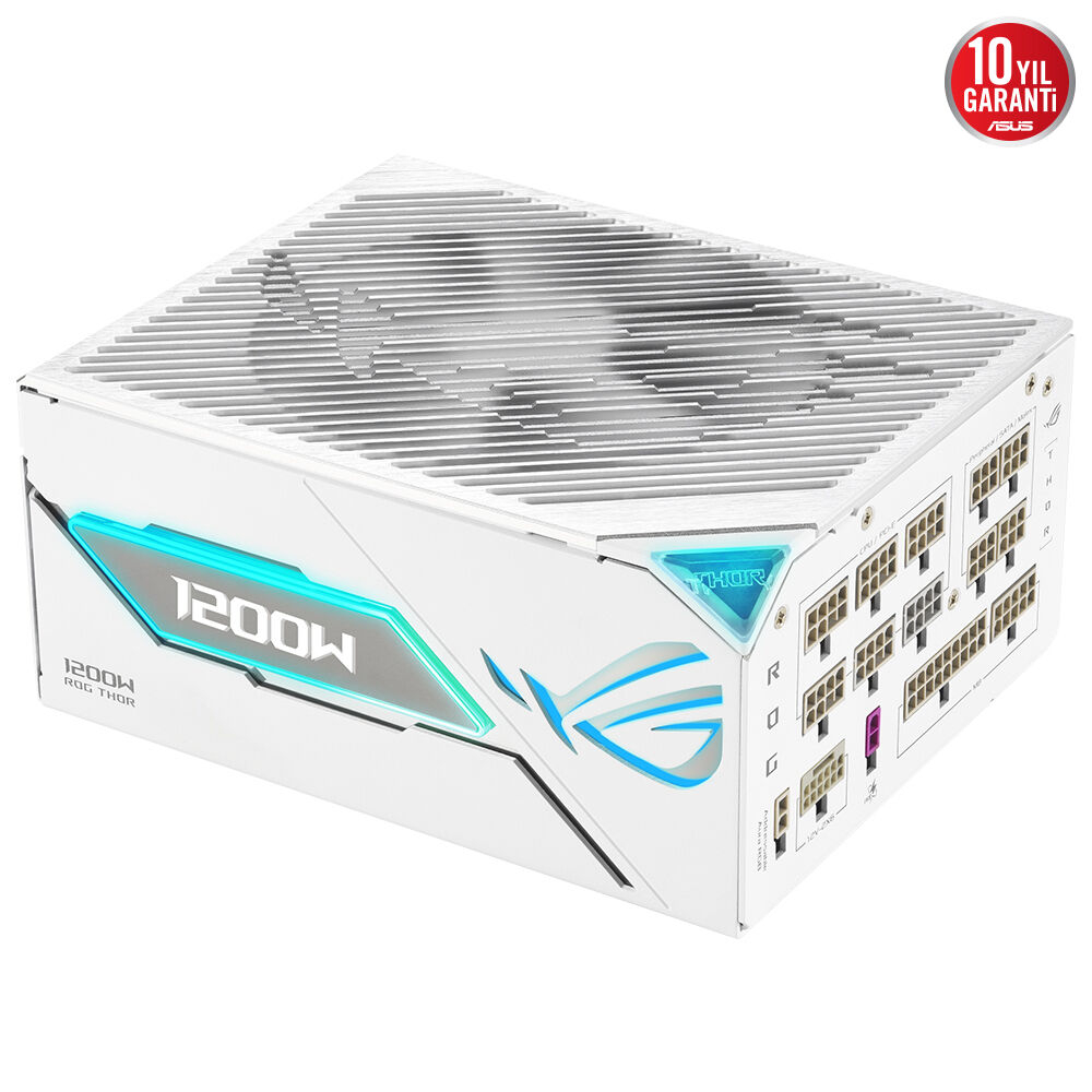 ASUS ROG Thor 1200W Platinum III White Edition 80 Plus Platinum Full Modüler Gaming (Oyuncu) Güç Kaynağı