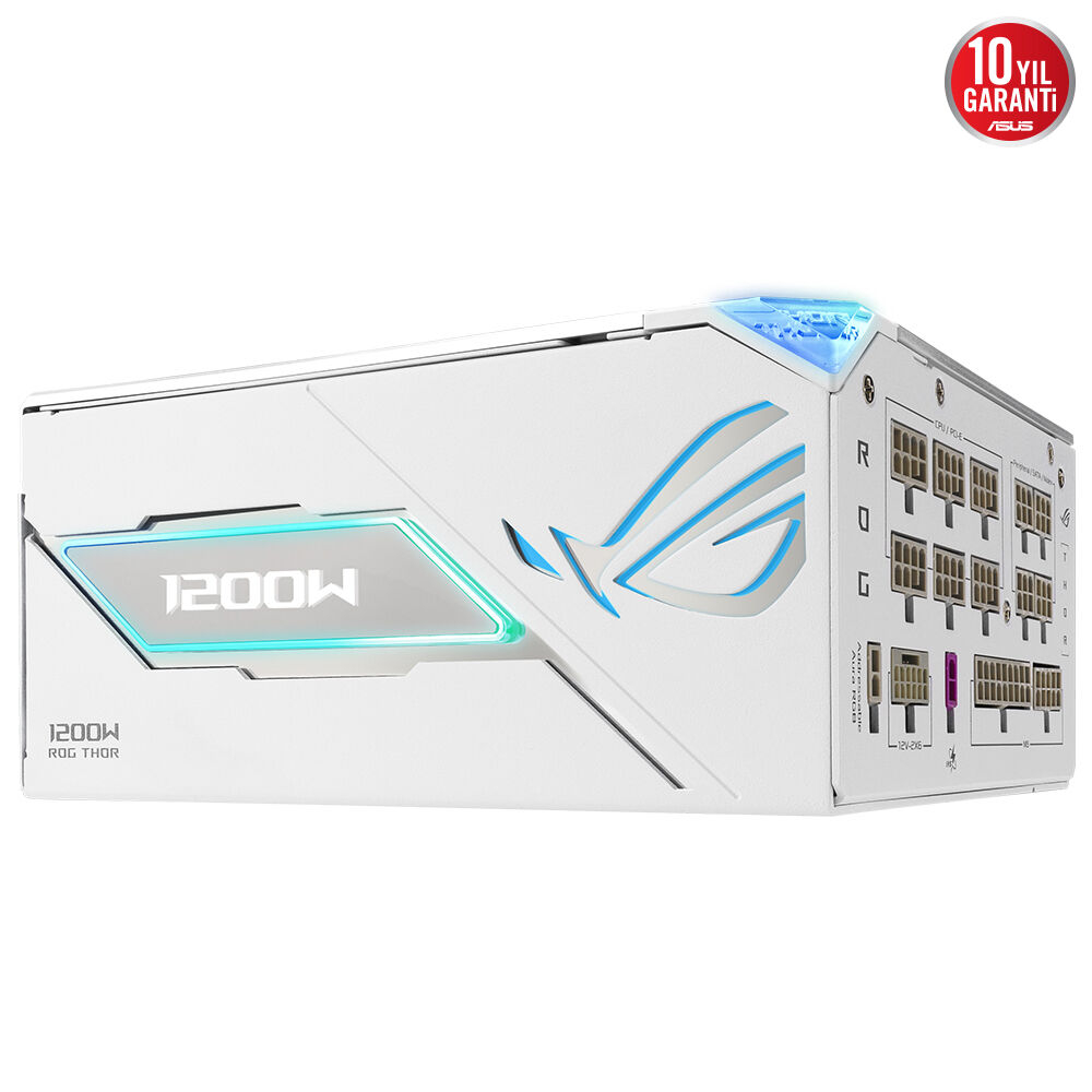 ASUS ROG Thor 1200W Platinum III White Edition 80 Plus Platinum Full Modüler Gaming (Oyuncu) Güç Kaynağı
