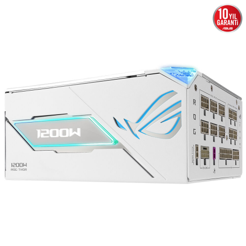 ASUS ROG Thor 1200W Platinum III White Edition 80 Plus Platinum Full Modüler Gaming (Oyuncu) Güç Kaynağı