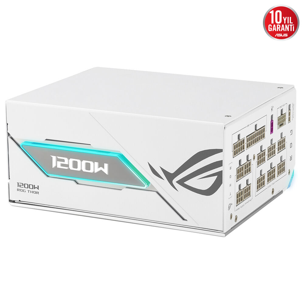 ASUS ROG Thor 1200W Platinum III White Edition 80 Plus Platinum Full Modüler Gaming (Oyuncu) Güç Kaynağı