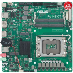 ASUS PRO H810T-CSM Intel H810 LGA1851 DDR5 6400MHz Thin Mini ITX Anakart