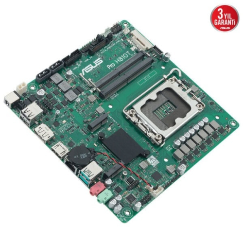 ASUS PRO H810T-CSM Intel H810 LGA1851 DDR5 6400MHz Thin Mini ITX Anakart