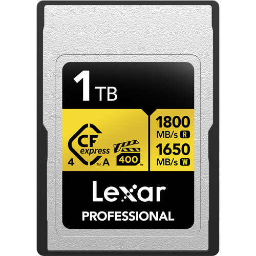 Lexar 1TB CFexpress Type A Gold Series (LCAGOLD001T-RNENG)