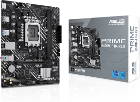 Asus Prime H610M-F D4 R2.0 DDR4 (3200MHz)OC M.2 HDMI PCIe 4.0 1700P mATX Gaming (Oyuncu) Anakart