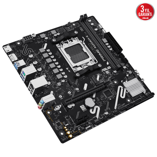ASUS PRIME A620AM-K 7600Mhz(OC) DDR5 Soket AM5 M.2 DP HDMI mATX (Oyuncu) Anakart