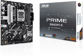 ASUS PRIME B840M-K AMD B840 Soket AM5 DDR5 8000MHz (OC) mATX Gaming (Oyuncu)  Anakart