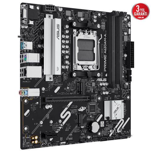 ASUS PRIME A620AM-A-CSM DDR5 7600Mhz(OC) M.2 AM5 mATX Anakart