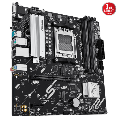 ASUS PRIME A620AM-A-CSM DDR5 7600Mhz(OC) M.2 AM5 mATX Anakart