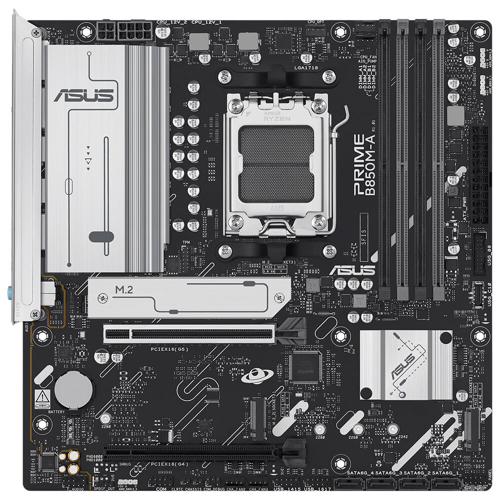 ASUS PRIME B850M-A-CSM 8000Mhz(OC) M.2 AM5 mATX Anakart