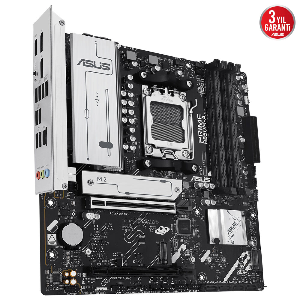 ASUS PRIME B850M-A-CSM 8000Mhz(OC) M.2 AM5 mATX Anakart
