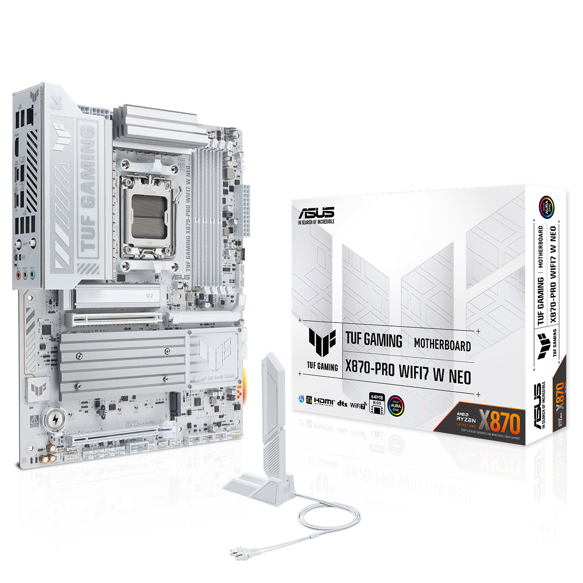 ASUS TUF GAMING X870-PRO WIFI7 W NEO 9600Mhz(OC) M.2 AM5 ATX Anakart