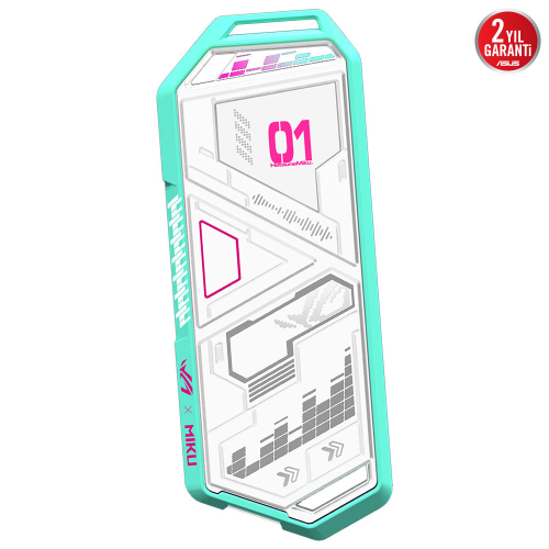 ASUS ROG Strix Arion ESD-S1C/WHT/G/AS//MIKU Beyaz Hatsune Miku Edition M.2 NVMe Harici SSD Kutusu