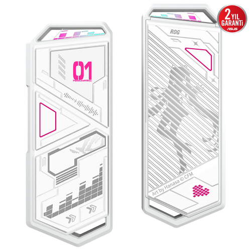 ASUS ROG Strix Arion ESD-S1C/WHT/G/AS//MIKU Beyaz Hatsune Miku Edition M.2 NVMe Harici SSD Kutusu